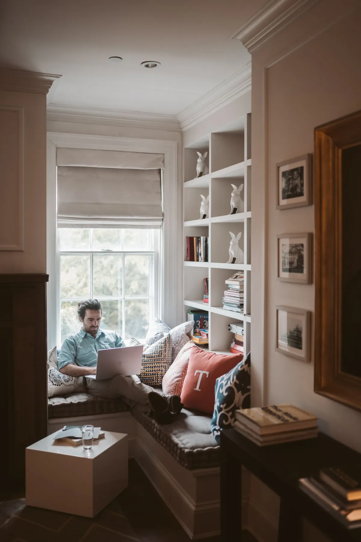 Self-employed client reviewing mortgage paperwork